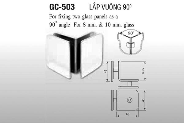 Kẹp kính VVP GC 503